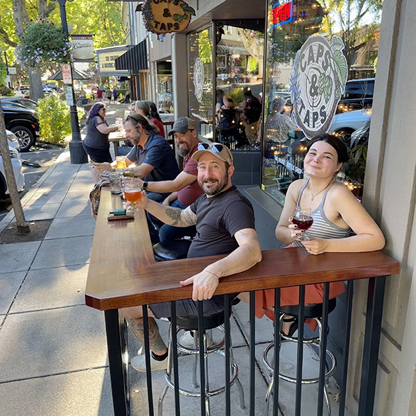 Caps N Taps Outdoor Seating