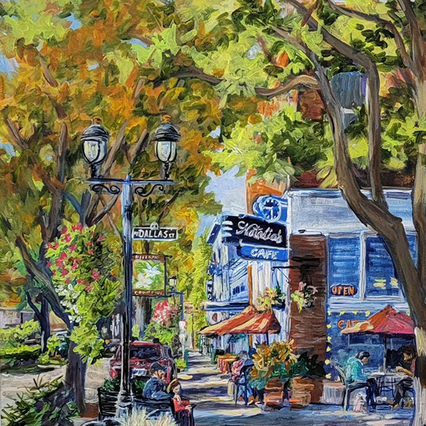 Downtown Camas Painting at Attic Gallery